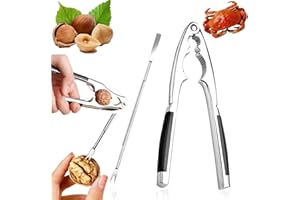 Gxlaihly Casse Noix,Casse-Noisettes en métal,Casse Noix avec poignée antidérapante,Casse-Noix Multifonction pour Noix,Pince Noyer idéal pour secs à Coques comme des Noix, amandes,Noisettes