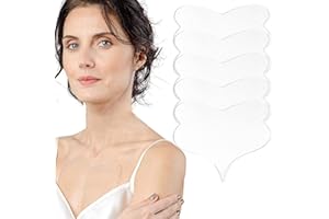 XSQD Brustfalten Pads, 5 Stück Silikon Brüste Pads, Antifalten Dekolleté Pads, Wiederverwendbare Silikonpads Gegen Brustfalten, Reduziert Falten Auf Brust (Schmetterlingsform)