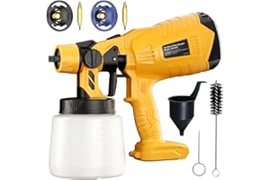 GGIKING Paint Sprayer for Dewalt 18V 20V Battery Cordless Fence Paint Sprayer witn 3 Spray Patterns & 1000ml Tank for Fencing and Decking, Spray Gun Handheld Paint Sprayers for Home DIY Painting(No battery)