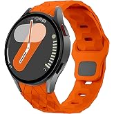 Rongep Sportif Football Pattern Loop 20mm Kordon Samsung ile Uyumlu Galaxy Watch 7/6/5/4 Serisi i&ccedil;in Galaxy Watch 7 Kordon (4