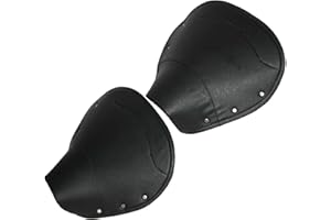 AEspares Front & Rear Saddle Seat Cover Set Black Lambretta Li Series 1 2 3 Scooters