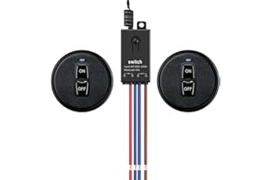 Meskliu Interrupteur sans fil 230V,Mini Relais radiocommandé Avec télécommande, AC 220V/230V/240V10A Commutateur a Distancesans fil,longue portée de 100m,Pour porte de garage,LED,store,lampe