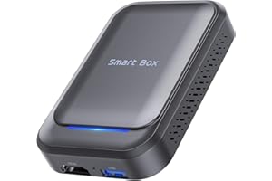 TIMEKNOW Adaptador Carplay Inalámbrico con GPS, Wireless Carplay Adapter 3 en 1 CarPlay&Android Auto,Android 11 con Google Play,Netflix,Youtube,Ai Box para Coches de Fábrica con CarPlay por Cable