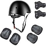 Wayin Casco Bici Protezioni Set per Bambini Regolabile Gomitiere Polso Ginocchiere per Skateboard Pattini in Linea Bicicletta