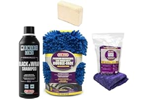 HITOPSELLER KIT SUPER DRYER + GUANTO DOUBLE FACE +MANIAC LINE BLACK & WRAP SHAMPOO FOR CAR DETAILING Shampoo 2in1 Lucente Antimacchia + SPUGNETTA IN PELLE IN OMAGGIO