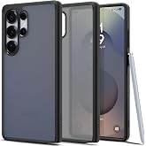 Spigen Galaxy S25 Ultra ile Uyumlu Kılıf Ultra Hybrid Frost Sararmaya Dayanıklı Mat Siyah Şeffaf Kapak - ACS08962 (Spigen TR 