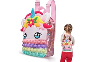 ariel-gxr Pop it 2-in-1-Mädchenhandtasche, Pop-Tasche, Push-Bubbles-Spielzeugtasche mit verstellbarem Schultergurt für Mädchen und Kinder