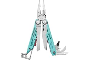 Leatherman Signal Multi-Tool - 19 Strumenti per il Campeggio e la Sopravvivenza - Blu chiaro