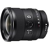 Sony Sel-20F18G Obiettivo Grandangolo a Focale Fissa 20 Mm F1.8, Serie G, Mirrorless Full-Frame, Attacco E, Sel20F18G, Nero