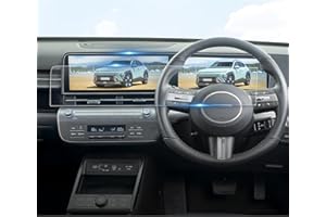 BIBIBO Kona SX2 Screen Protector, PET Nano Protective Film for H*yundai Kona SX2 2024 2025 12.3" Navigation+ Digital Cluster Screen Protector, Anti Glare&Scratch, Ultra-Clear (2pcs)