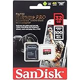 SanDisk SDSQXCG-032G-GN6MA 32 GB Extreme Pro microSDHC-minneskort med SD-adapter, A1, C10, UHS-I, U3, V30, Upp till 100 MB/s