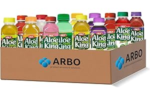 ‎ARBO-LIVING OKF Aloe Vera Probierpaket – 12x 500ml Mix aus exotischen Geschmacksrichtungen – Fettfrei, vegan & glutenfrei – Der gesunde Genuss aus Korea