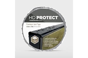 COMPOSITE PRIME HD Protect, Joist Tape, Premium Joist and Flashing Tape Perfect for Decking, Superior Self Sealing, Extends The Life of Timber Joists by Preventing Rot, 63 Millimetre x 20 Metre