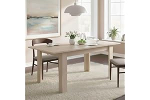 Dmora - Tavolo allungabile Caladora, Consolle estensibile multiposizione, Tavolo da pranzo con allunga, 140/190x90h77 cm, Rovere