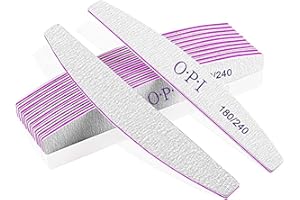 ELEGANCE-GO Limas de uñas 10 piezas, Limas de Uñas Profesionales 100/180 Limas para Uñas de Doble Cara Set en doble cara para estilizar uñas para uñas acrílicas naturales Nail File