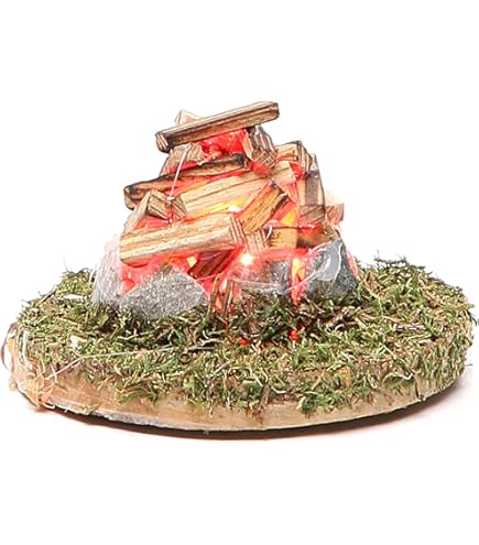 Feu De Camp Avec Scie Rétroéclairé 3,5V Kahlert Licht A13158