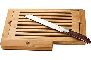 LAGUIOLE - Tagliere per il pane con coltello per il pane -