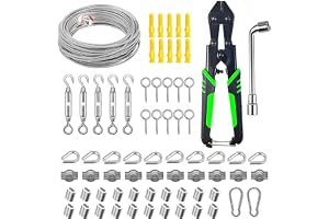 70-delars 30 m 3 mm laminerad kabel i rostfritt stål, rep för torkställning utomhus, inklusive tråddragare och tillbehör, för