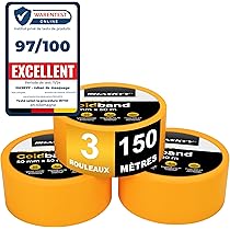 QWORK® 4 Rouleaux Film De Protection Anti-poussière Plastique, 2.4