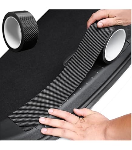 4 Protezioni Per Battitacco Auto Per BMW X1, X2, X3, X4, X5, X6, X7, In Fibra Di Carbonio, Antigraffio, Protezione Per Battitacco Della Portiera, Adesivo Decorativo, Colore: Nero