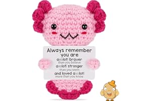 BFSYRR Emotional Support Potato, Emotional Support Gift, Emotional Support Plush Doll with Card, Funny Emotional Support Potato Gifts for Women Men, Cute Potato for Desk Accessories Decor (Axolotl)