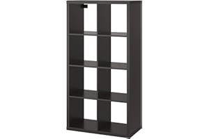 IKEA KALLAX shelving unit black-brown (77x39x147 cm) 8 shelf