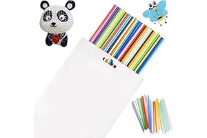 EDITBAR 300 Stück 3D Doodler Stift Nachfüllpacks,2.5mm 3 D Printing Stift Nachfüllpacks für 3doodlers Pen,Filapen Nachfüllpack 3D Stift Zubehör Materialien Set Buntes Filament Plastik 10 Farben