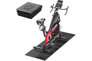 HAPBEAR Treadmill Mat, 173×61cm/ 200×90cm×5mm, Exercise Bike Mat, Heavy-Duty Floor Protector, Non-slip, Noise Reduction, Waterproof
