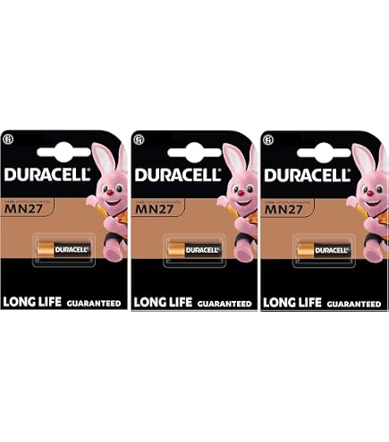 Eunicell 10 Alkaline-Batterien 12V A27 – Für Schlüsselanhänger, Wecker, Klingeln, 26 MAh Kapazität