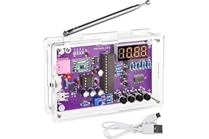BRITPICK FM Radio Kit, Soldering Practice Kits, DIY Electronic Project Kit FM 87-108MHz with 2 Power Supply Modes, Soldering Learning and Teaching for Beginners, Adults