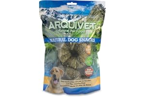 ARQUIVET Anelli da Masticare di Merluzzo - Snack 100% Naturali per Cani - 6 Unità - Prelibatezze Leggere e Ricche di Sostanze Nutritive