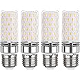Akynite E27 LED Corn Light Bulb 12W Cool White 6000K, 1450LM, 360° Beam Angle, 230V, Equivalent to 100W E27 Halogen Bulbs, Edison Screw ES LED Corn Lamp, Not Dimmable, Pack of 4