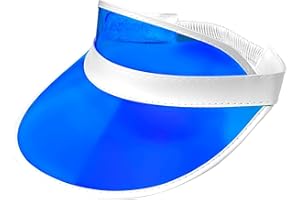 FNA FASHIONS® Neon Nostalgia: Unisex Retro 80s Sun Visor Hat - Vibrant Colors for a Stylish Throwback Look