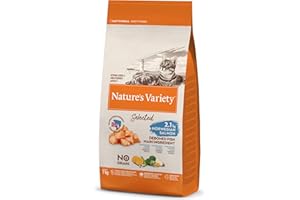 Nature's Variety Selected, Cibo per Gatti Sterilizzati con Salmone Norvegese Diliscato 7 kg