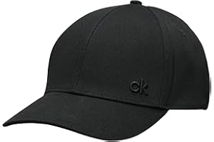 Calvin Klein Mens 2025 Classic Cotton Adjustable 6 Panel Baseball Cap