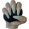 600 Pieces Extra Long Stiletto Almond Curved Full Cover NATURAL Press On Acrylic False Nails Tips - Professional Salon & Home Use.