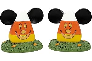 Department 56 Disney Village Halloween-Zubehör, Candy Corn Formschnittfiguren-Set, 3,8 cm, Mehrfarbig