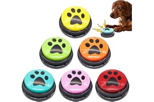 Tbintul 6X Buzzer enregistrable Buzzer Chien avec Fonction d'enregistrement Incluse durée d'enregistrement : 30 Secondes Peut être réenregistré