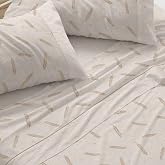 Burrito Blanco | Bedding Set Cotton/Polyester Bed 150-160 Sand | 4 Pieces: Fitted Sheet, Top and 2 Pillowcases | 50% Cotton 5