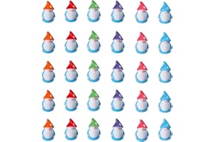 HAILUII 30 Stück Mini GNOME Figuren Harz Kleine Wichtel Figuren Deko Mini Weihnachten Ornamente Miniatur Zwergfiguren Wichtel Zubehör für Garten Puppenhaus Kuchen Tisch Schneekugel Innen Außen Mikrolandschaft