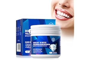 DIVIDERMY Polvere Sbiancante Denti, Sbiancamento Denti Professionale, Polvere Sbiancante per Denti, Rmuovi Tartaro Denti, Sbiancare e Pulizia Dei Denti e Alito Fresco,50g(Blu)