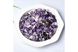 Yixinly Mini Améthyste Pierres polies de Cristal, Améthyste Naturel de 300 g, Amethyste Pierre Naturelle décoration cristal guérison, Pierre Guérison Reiki Cristal Bijoux Décoration de la Maison