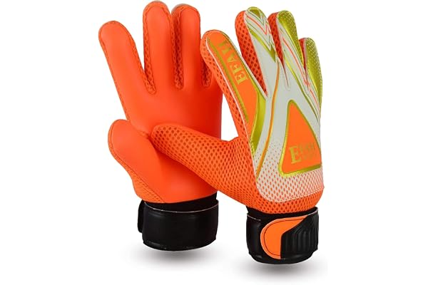EFAH SPORTS Gants de Gardien Enfants Filles Gants de Football avec Fort poignées Palmiers Protection