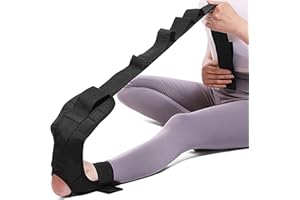 VILAGI Yoga Stretching Strap,Ankle Ligament Stretcher Yoga Belt with Loops Ligament Stretch Band Fitness Leg Stretcher for Plantar Fasciitis,Foot Stretch Assist for Hamstring,Flexibility and Physical Therapy