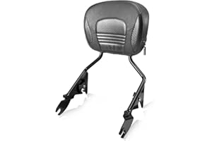 Eumti Detachable Sissy Bar Upright for Harley Touring 2009-2025, Rear Passenger Backrest Pad Compatible for Street Glide Road Glide FLHR FLHX FLHT FLTR Electra Glide Road King Ultra Limited CVO