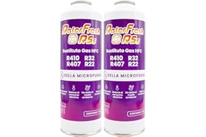 RALERTREIK Gas Refrigerante Ralerfresh RS Sustituto de Gas R410, R32, R407 y R22 Recarga de Gas Refrigerante Organico para Aire Acondicionado Split Ecologico Eficiente Recarga Rapida (2 Botellas RSs)