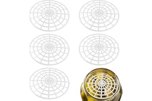 Lguaquanx 5 Stück Fermentiergitter Kunststoff Ø 120mm Schnittbar, Jar Fermentation Gemüsepressset Fermentieren ohne Gewichte, Alternative zum Fermentiergewicht für to 82 Deckel, meisten Deckel