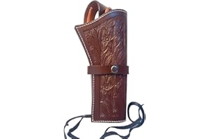 Hulara geprägtes Westernholster aus Leder Heritage 22 Holster .38 .44 .45 .357 .358 Cowboy Holster für Revolver 4" bis 8" Heritage Rough Rider Lederholster