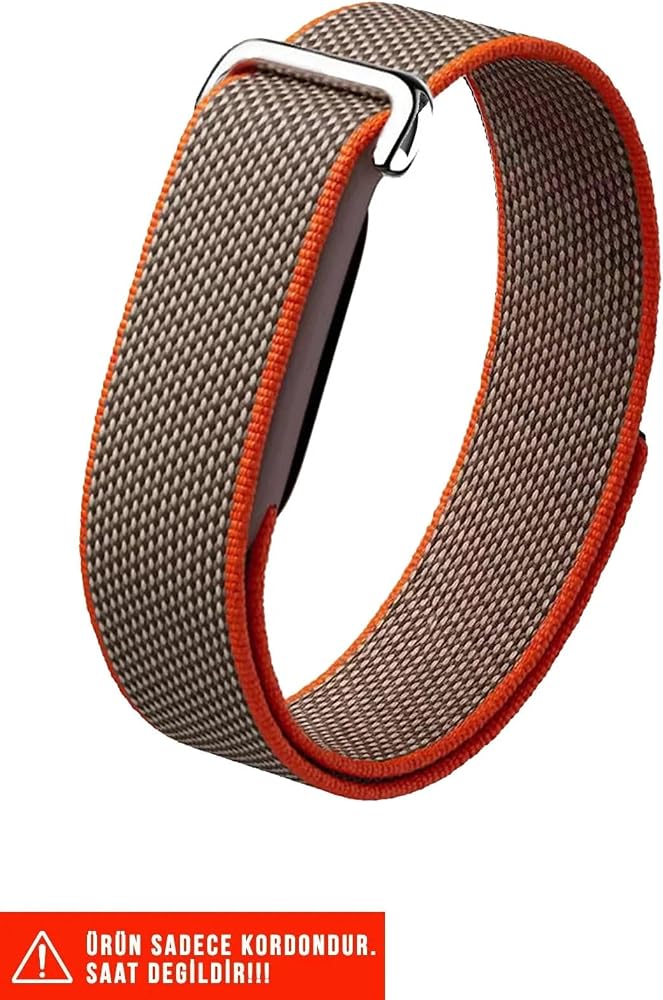Google Fitbit Air ile Uyumlu Kumaş Hasır Tasarımlı Sportif Örgülü Kordon