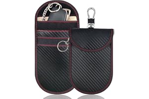 NASHNAL Faraday Pouch for Car Keys | Anti-Theft Remote Entry Keyless Protect for Keys 2 Pack Faraday Bag | Car Key Signal Blocking Pouch | Keyless Entry Car Keys Case | RFID Key Pouch Blocker Bag Car Security